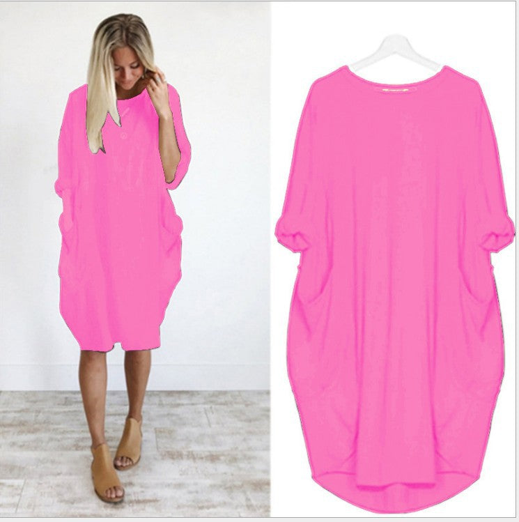 Stylish Women's Midi Summer Dress with Pockets, Relaxed Fit 10