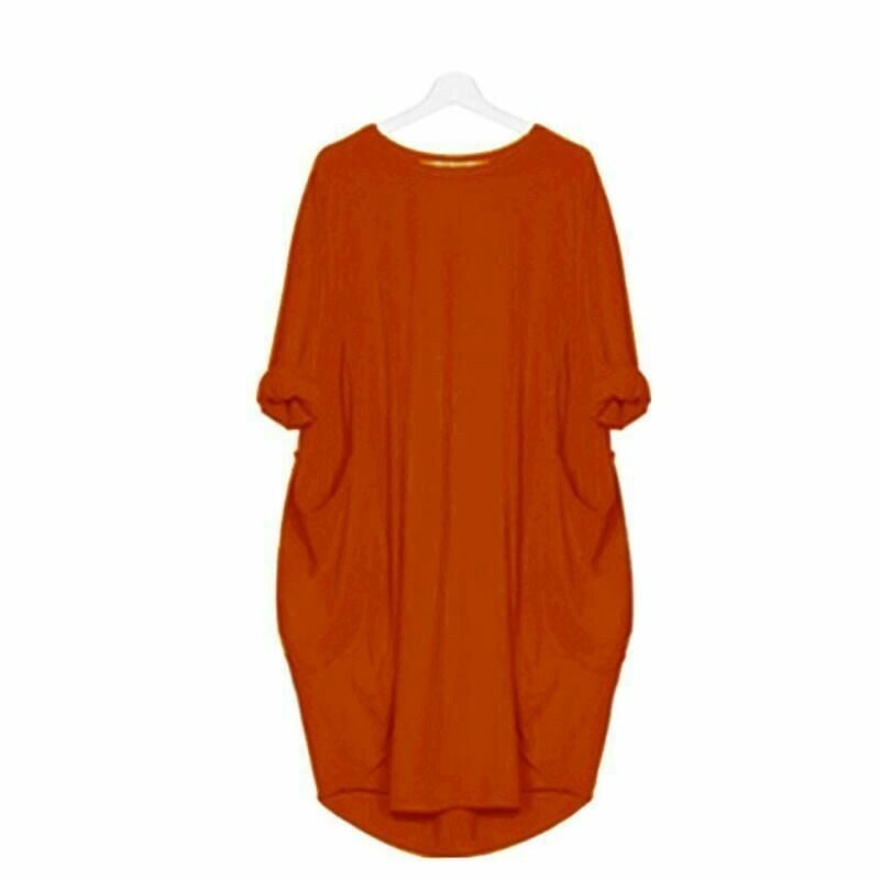 Stylish Women's Midi Summer Dress with Pockets, Relaxed Fit 8