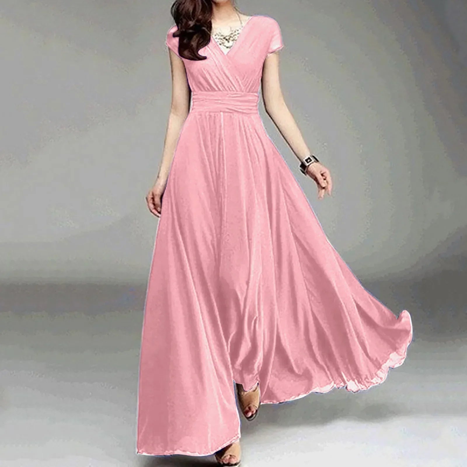 Stylish Women's Summer Maxi Dress - Elegant White Dress 0