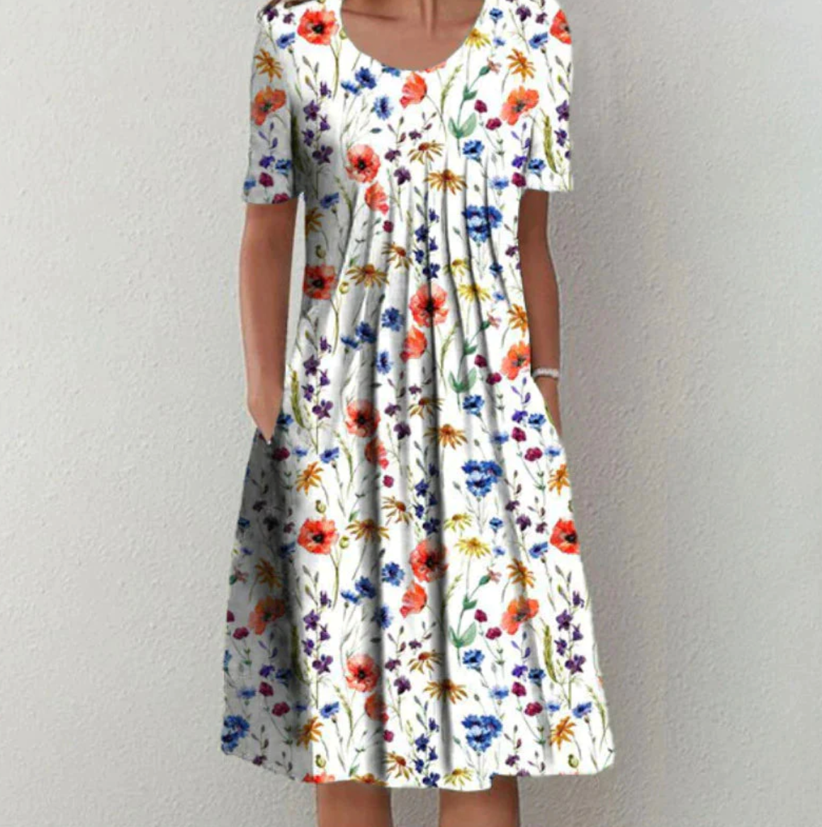 Vibrant Women's Midi Summer Dress - Stylish & Comfortable 0