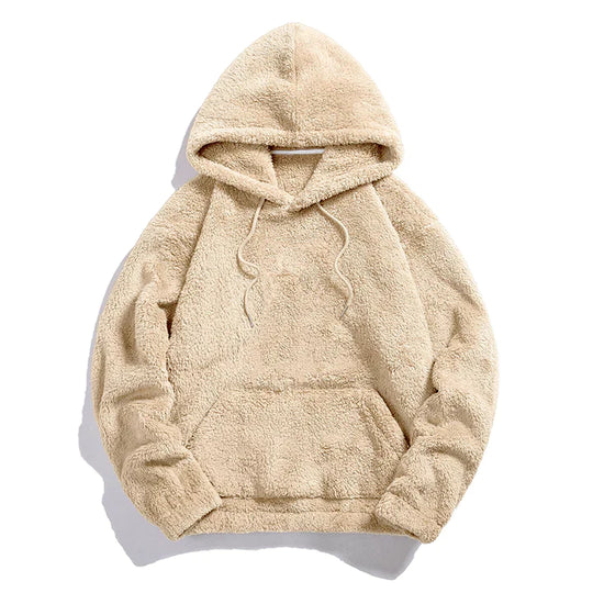 Women's Hooded Sherpa Pullover – Ultra-Soft Fleece Hoodie for Cold Weather Hoodies