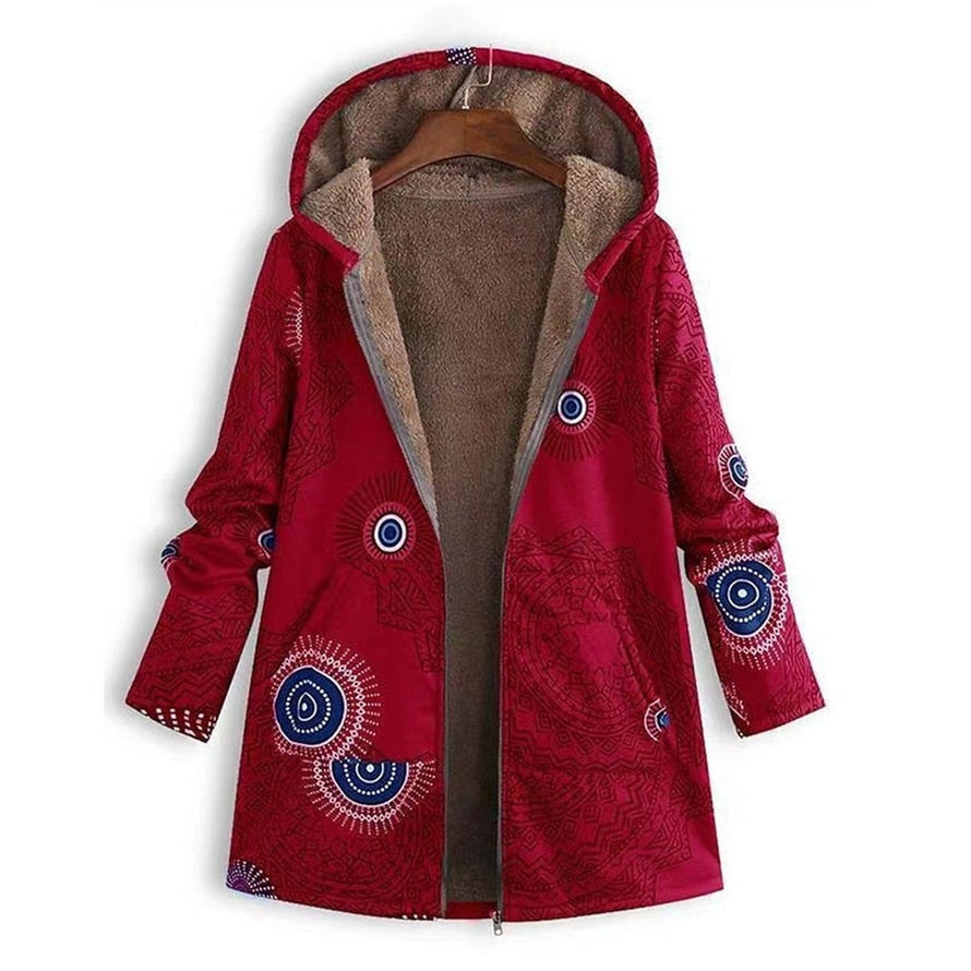 Women's Parka Winter Coat – Insulated Mid-Length Jacket with Pockets Parkas