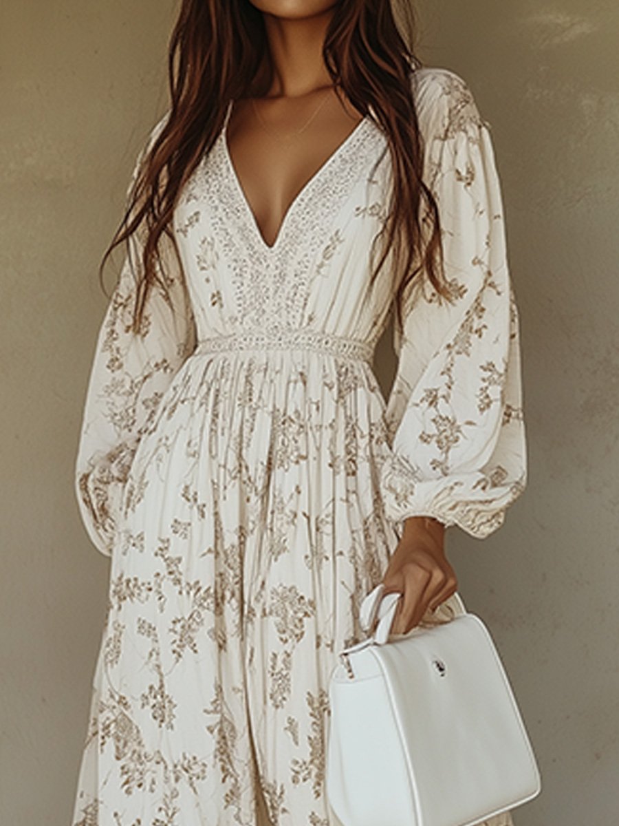 Women's Boho Floral Maxi Dress - Perfect Summer Style 1