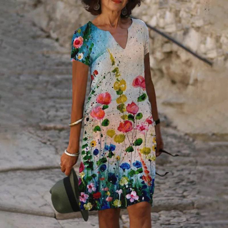 Women's Floral Mini Dress for Summer 3
