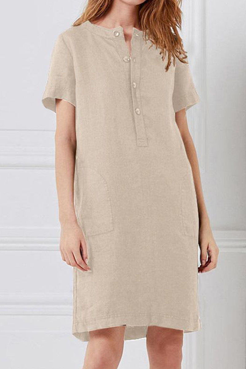 Women's Loose Fit Short Sleeve Summer Dress for Casual Style 2