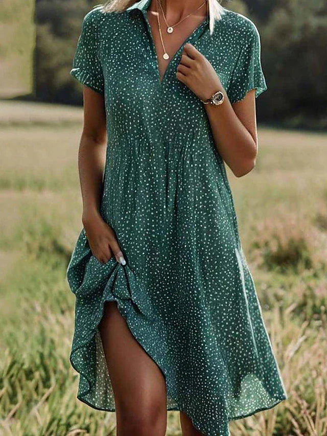 Women's Midi Dress Blue Summer Dresses 0