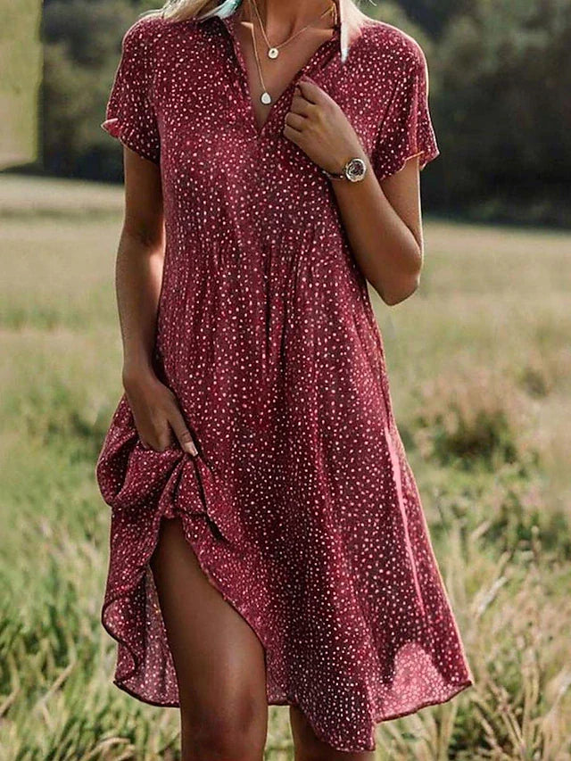 Women's Midi Dress Blue Summer Dresses 1