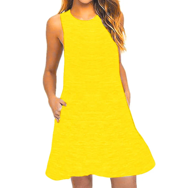 Women's Mini Dress Blue Summer Dresses 4