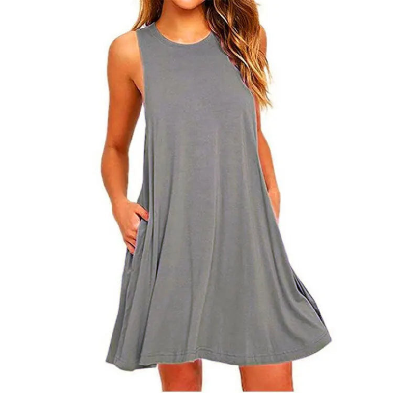 Women's Mini Dress Blue Summer Dresses 6