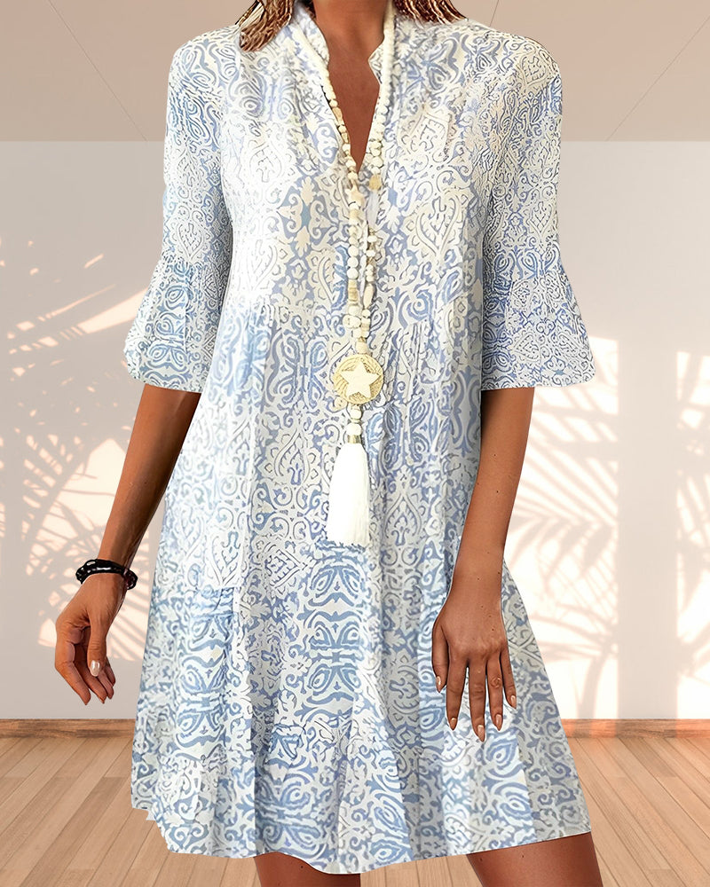 Women's Mini Dress Elegant Half-Length Sleeves 0