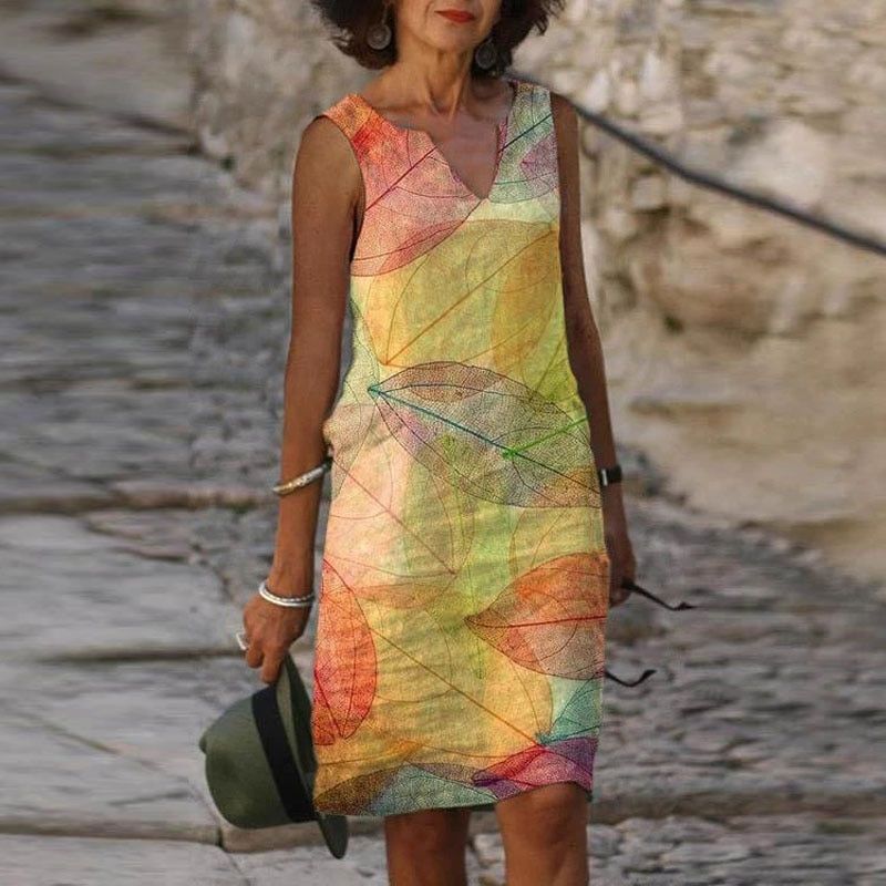 Women's Mini Dress Printed Summer Style 0