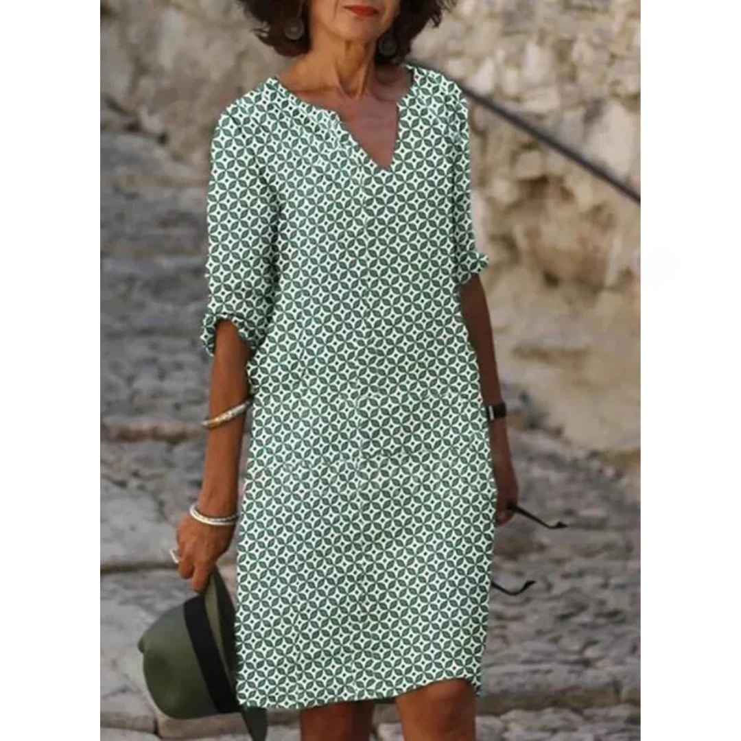 Women's Printed Mini Dress Summer Style 0