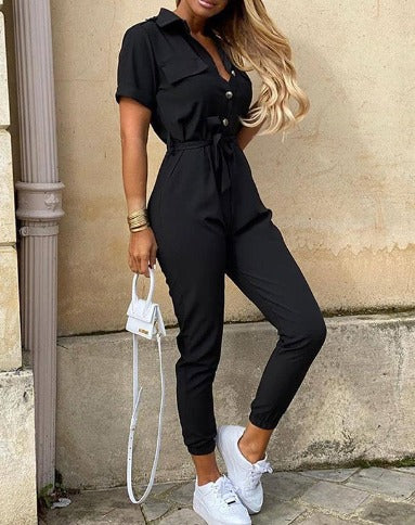 IVY Summer Cargo Jumpsuit - Stylish Comfort & Versatile Fit