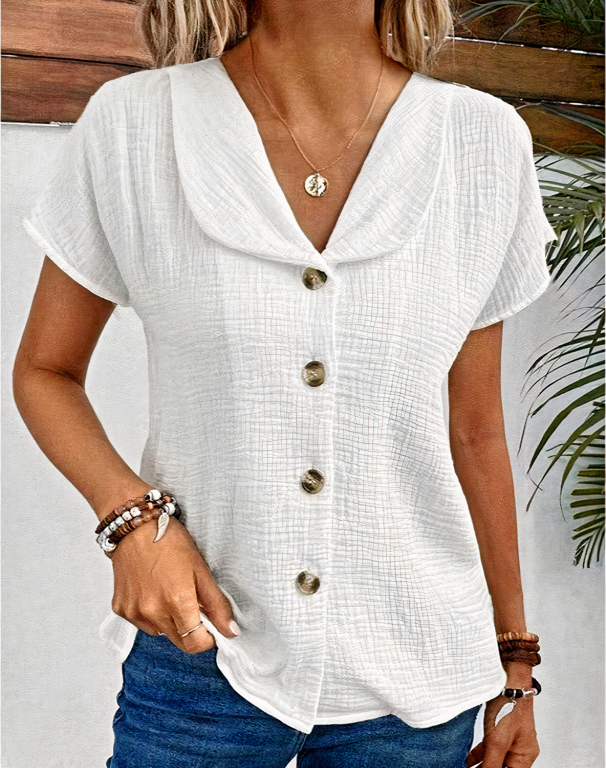 Chic Linen Blouse for Women | Cozy & Stylish | Sacha