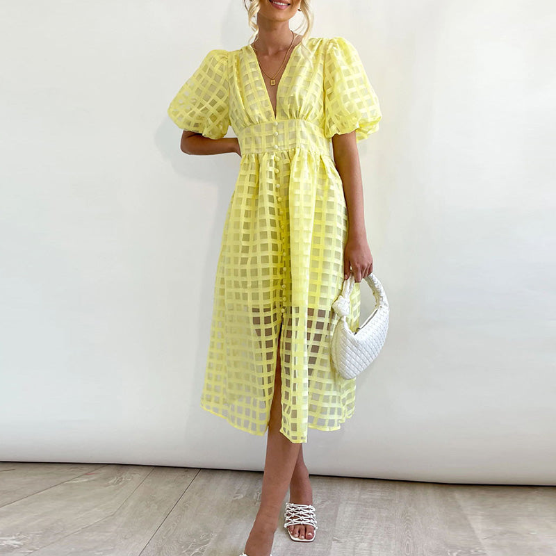 Charming Summer Midi Dress by Domenica - Perfect for Every Occasion