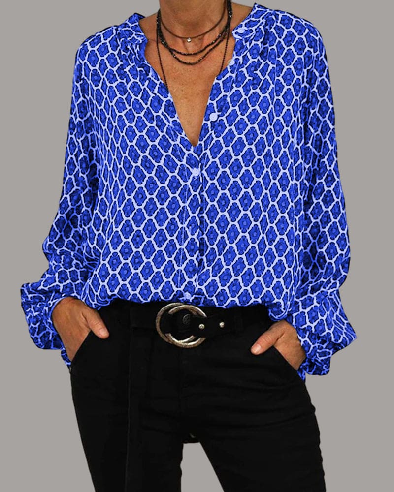 Elegant Women's Comfy Blouse - Daphne: Style Meets Comfort