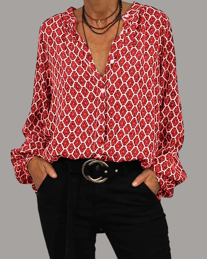 Elegant Women's Comfy Blouse - Daphne: Style Meets Comfort