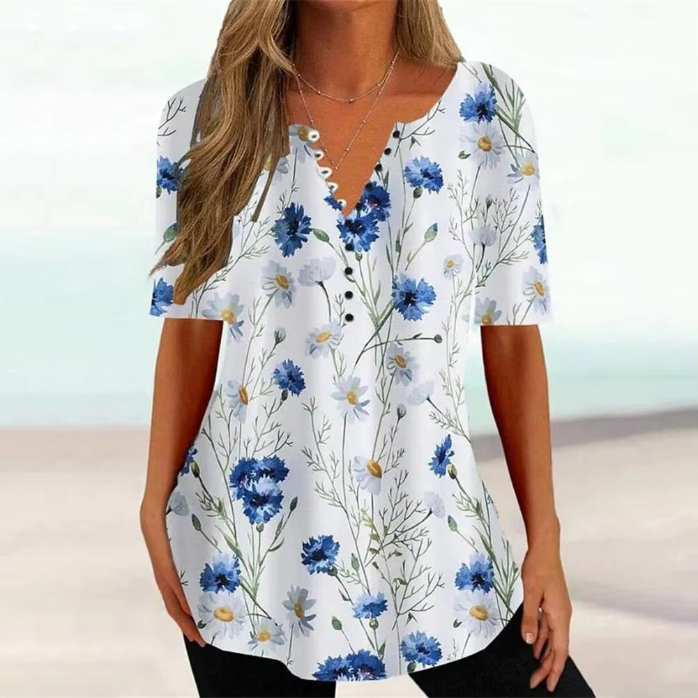 Floral Summer Blouse for Women | Stylish & Comfortable by Fransesca