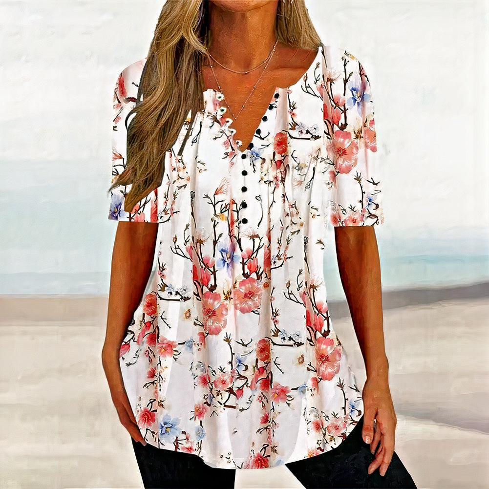 Floral Summer Blouse for Women | Stylish & Comfortable by Fransesca