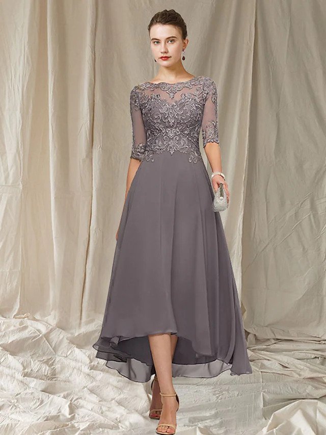 Celestia Maxi Dress with Lace Shoulders - Elegant & Chic