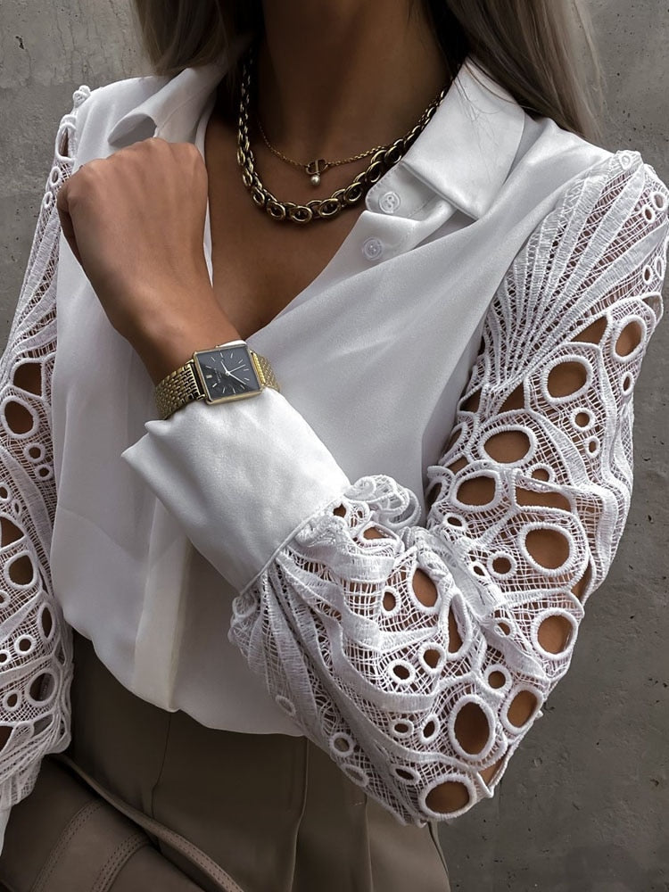 Stylish Lacey Long Sleeve Shirt for Women | Zephyr Collection