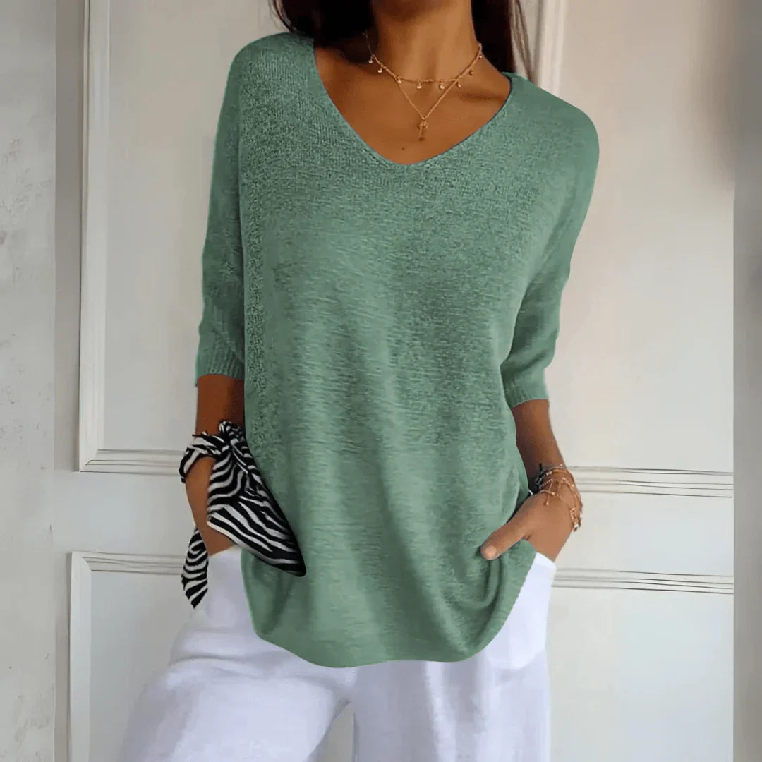 Claria™ | Elegant Knitted Shirt 1 + 1 Free