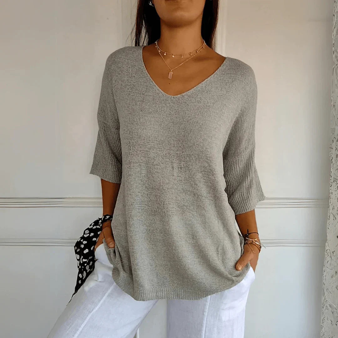 Claria™ | Elegant Knitted Shirt 1 + 1 Free