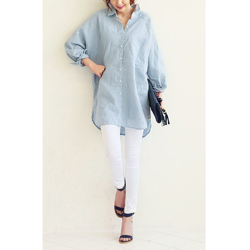 Chic Oversized Linen Shirt for Women | Gwynne - Breathable & Stylish