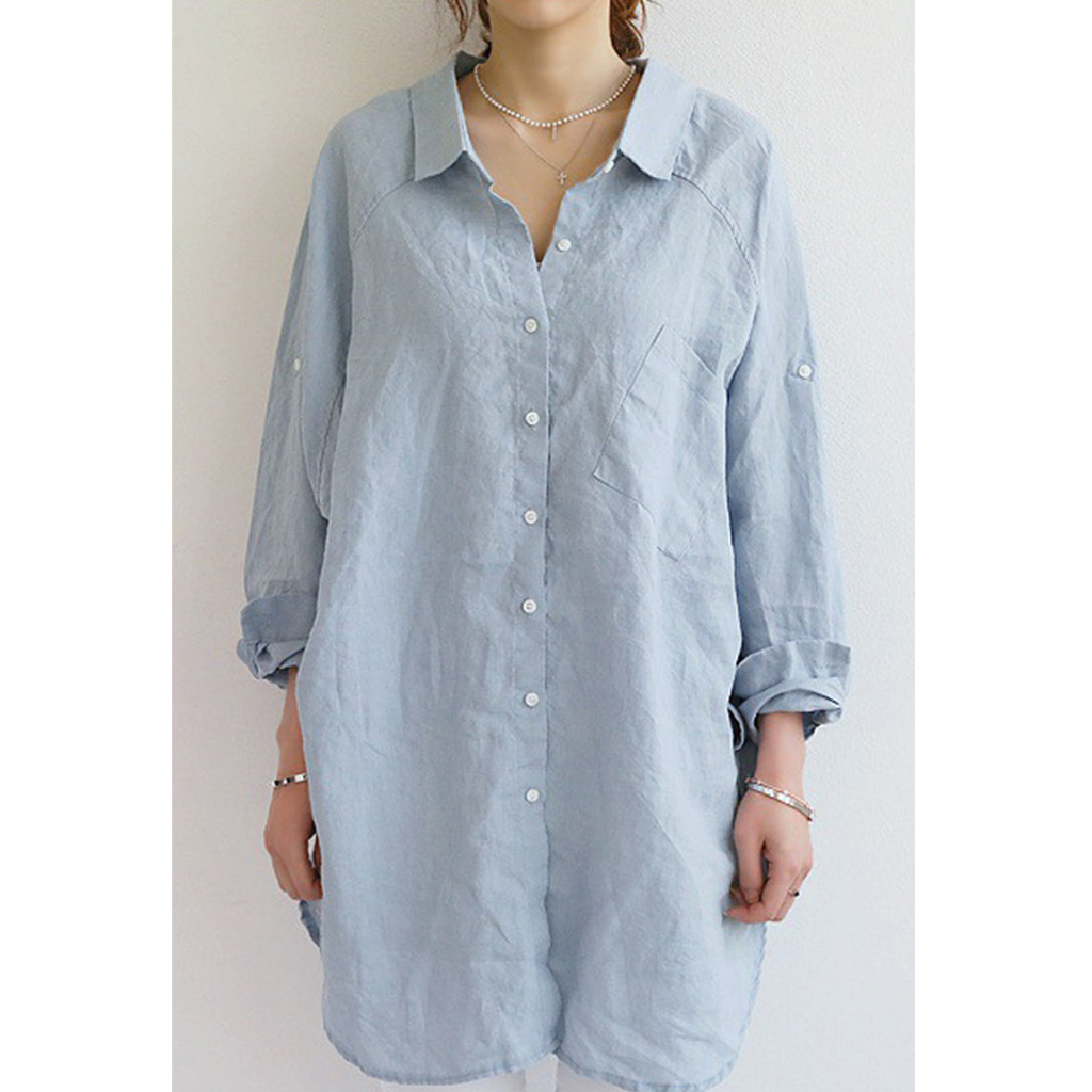 Chic Oversized Linen Shirt for Women | Gwynne - Breathable & Stylish