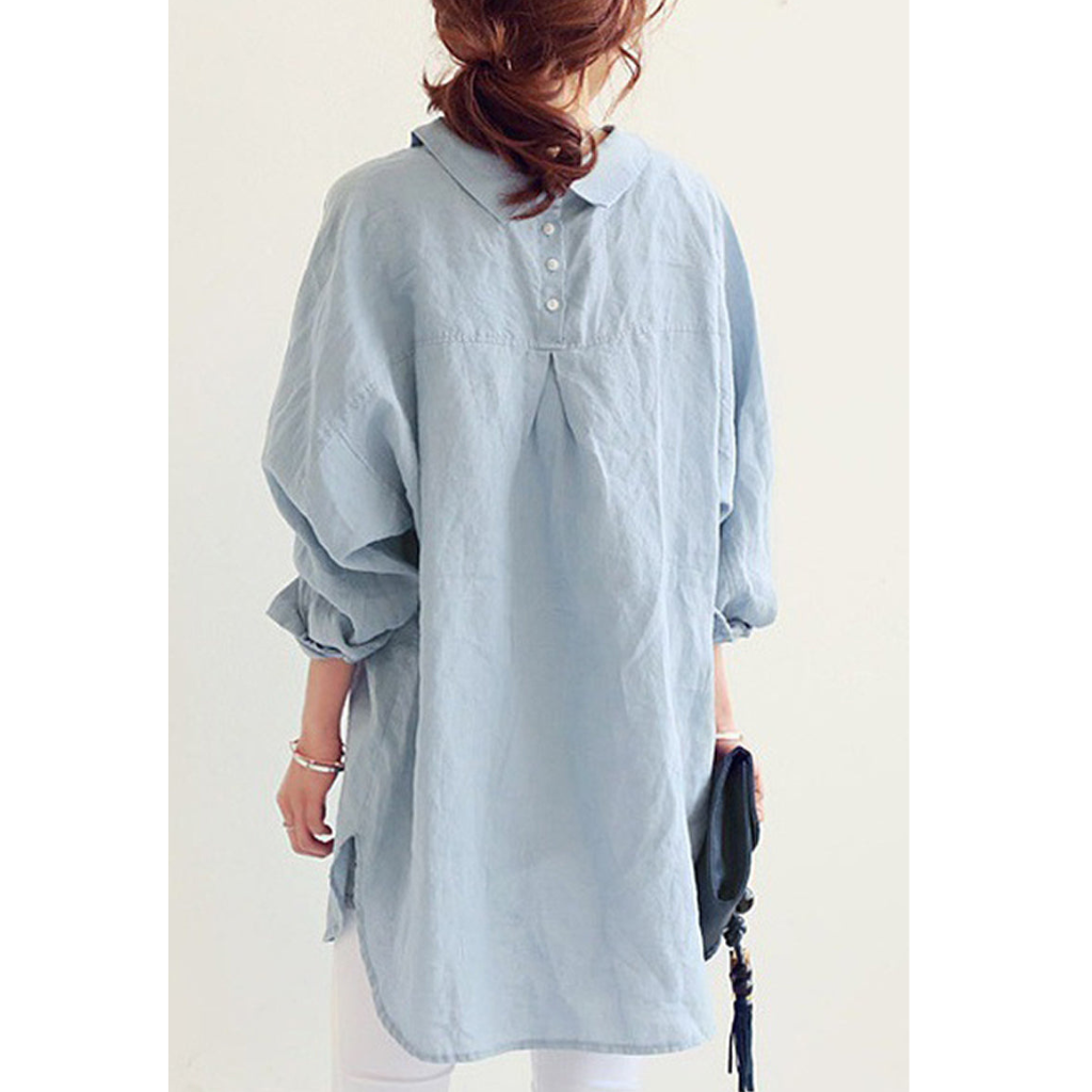 Chic Oversized Linen Shirt for Women | Gwynne - Breathable & Stylish