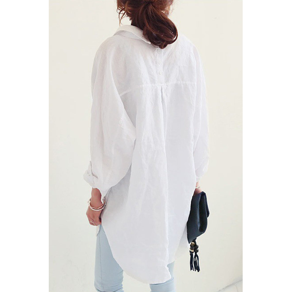 Chic Oversized Linen Shirt for Women | Gwynne - Breathable & Stylish