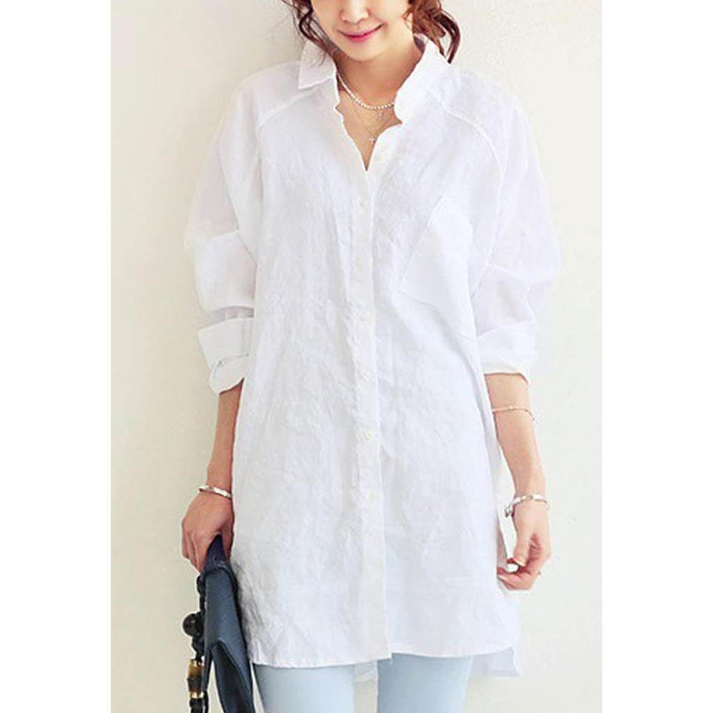 Chic Oversized Linen Shirt for Women | Gwynne - Breathable & Stylish