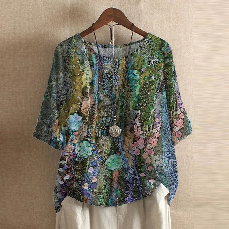 Elegant Women's Floral Shirt | Juniper - Chic & Versatile Style