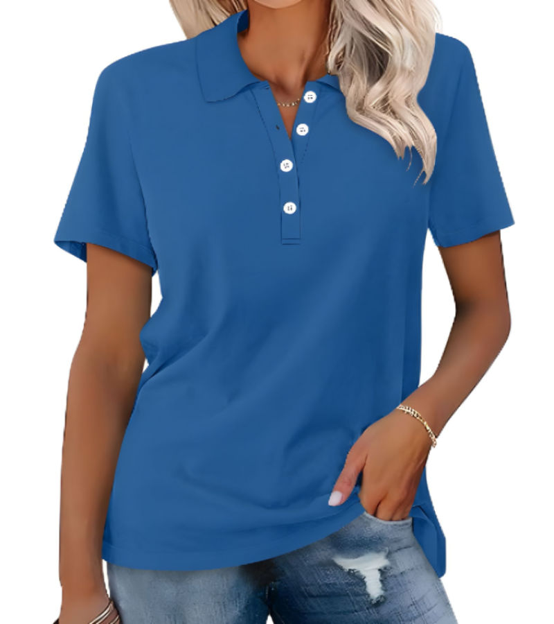 Cyrene Women's Cool Summer Polo Shirt - Stylish & Breathable