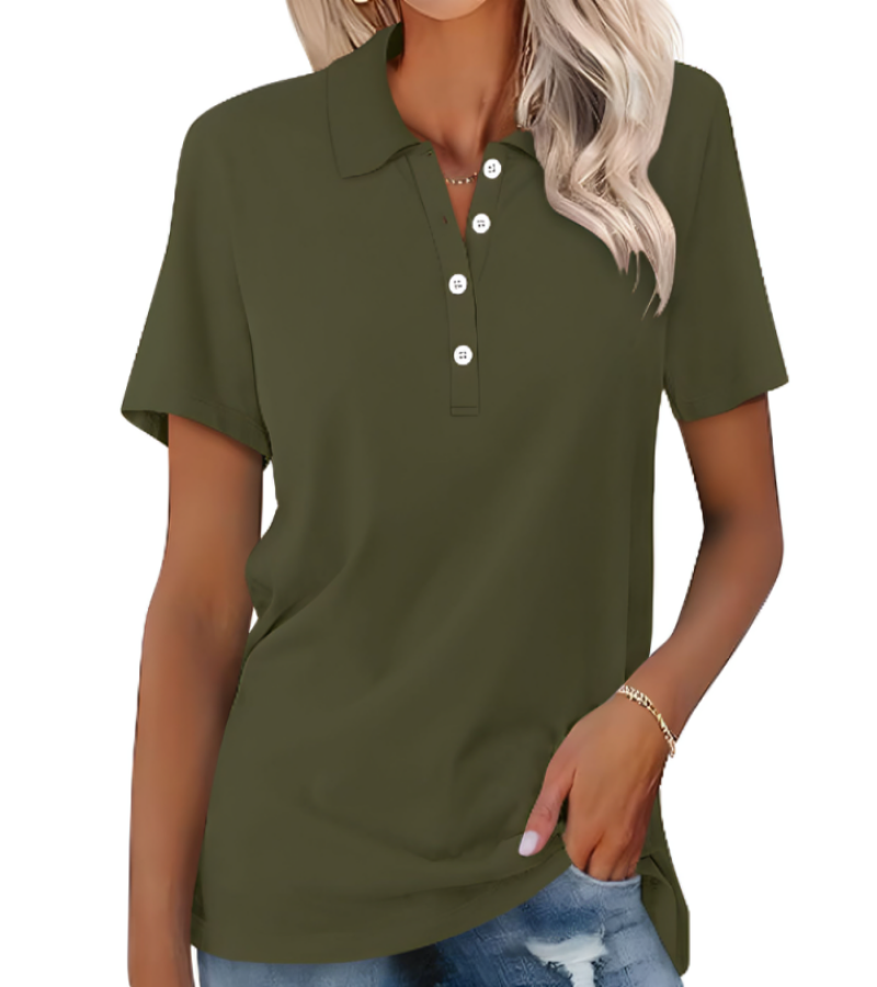 Cyrene Women's Cool Summer Polo Shirt - Stylish & Breathable