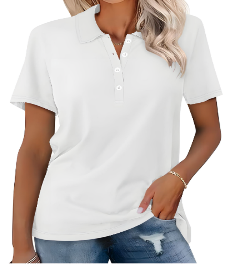 Cyrene Women's Cool Summer Polo Shirt - Stylish & Breathable