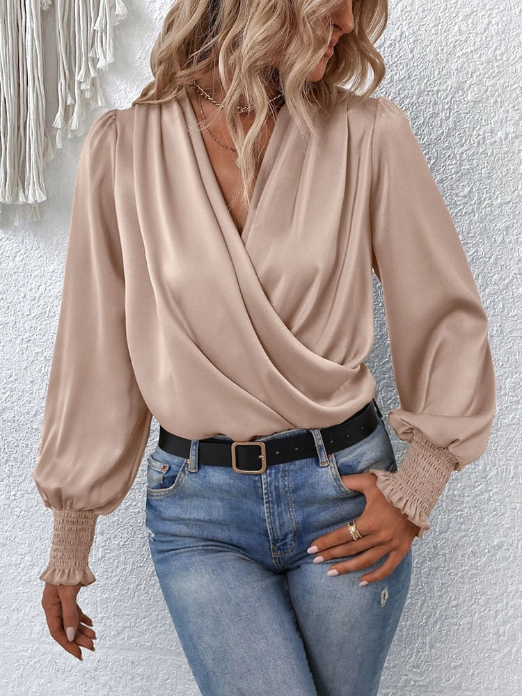 Elegant Women's Long Sleeve Shirt | Edeline - Timeless Style & Comfort